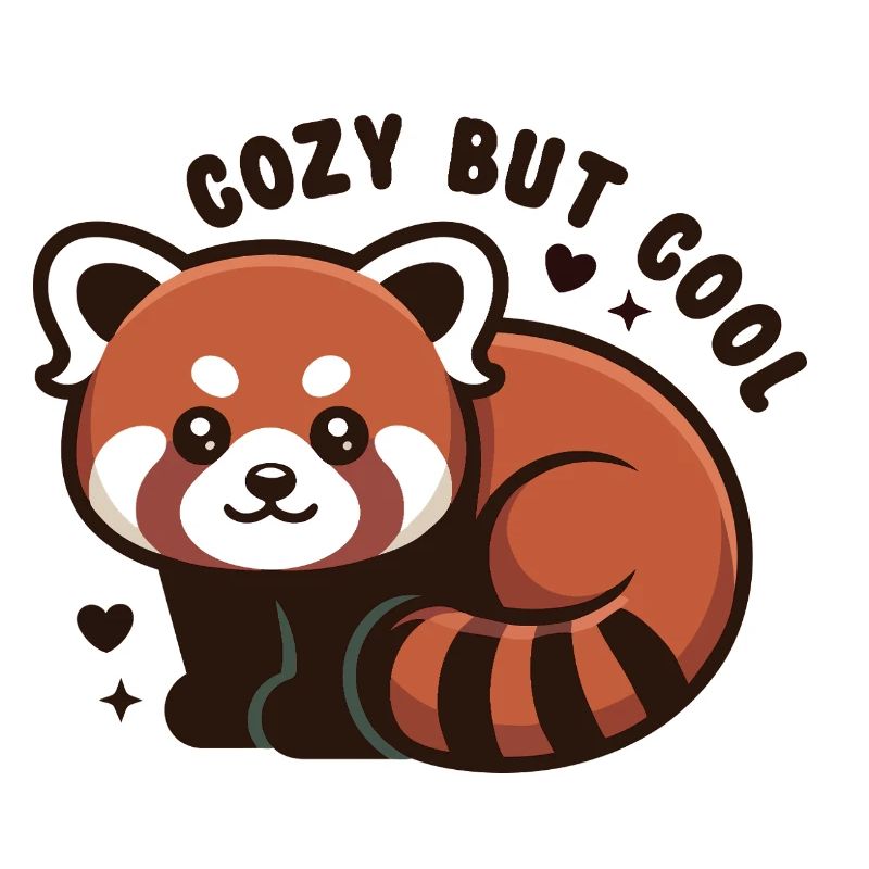 Câlin Panda Rouge MIGNON MAIS COOL