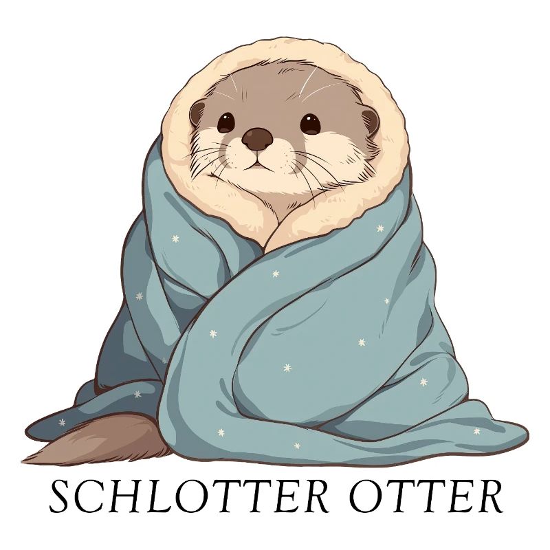 Schlotter Otter im Wintermodus