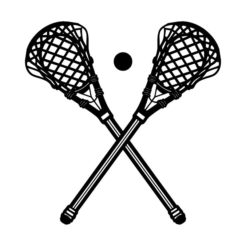 Lacrosse-Sticks und Ball