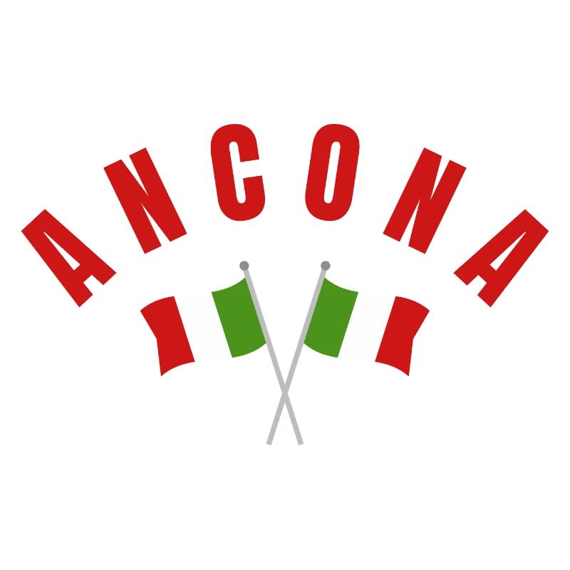 Ancona-Flaggen-Emblem
