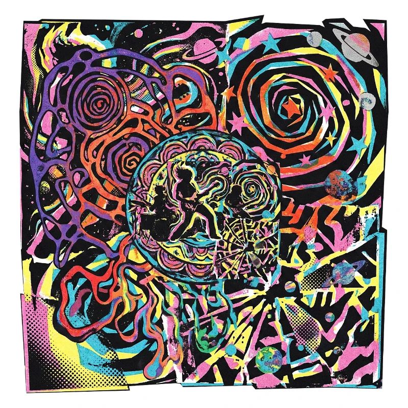 Psychedelic Rock Party Moon