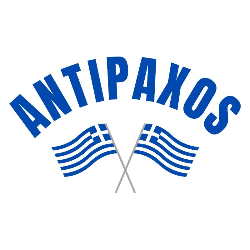 Antipaxos griechische Flaggen