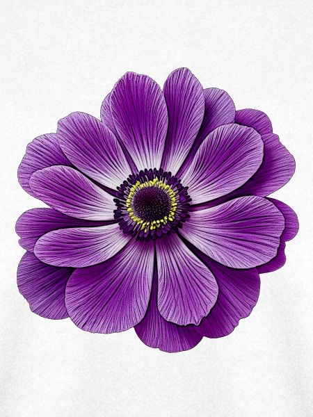 anemone Lila Blütenpracht Gradient