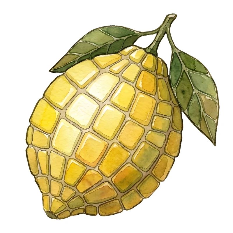 Zitrone Mosaik - Frische Mediterrane Geschenkidee