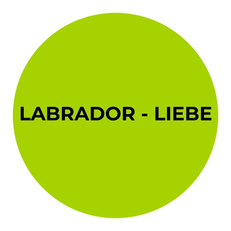 Labrador Liebe Neongrün Kreis