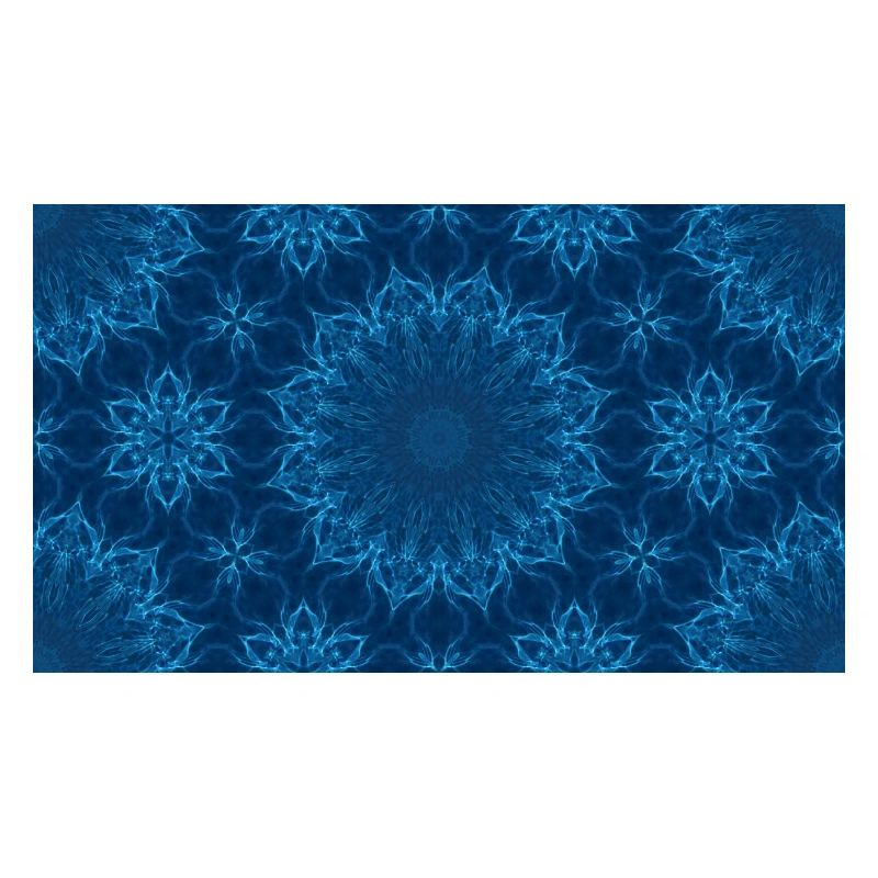Blue Ocean Mandala Pattern – Abstract Water Kaleid