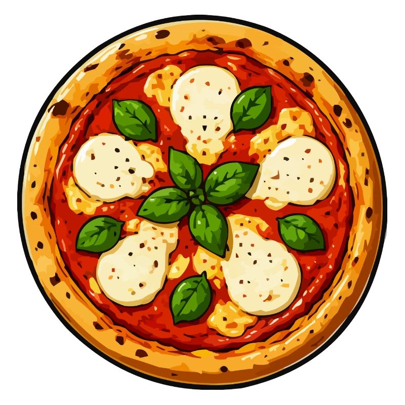 Basilikum-Pizza Comic