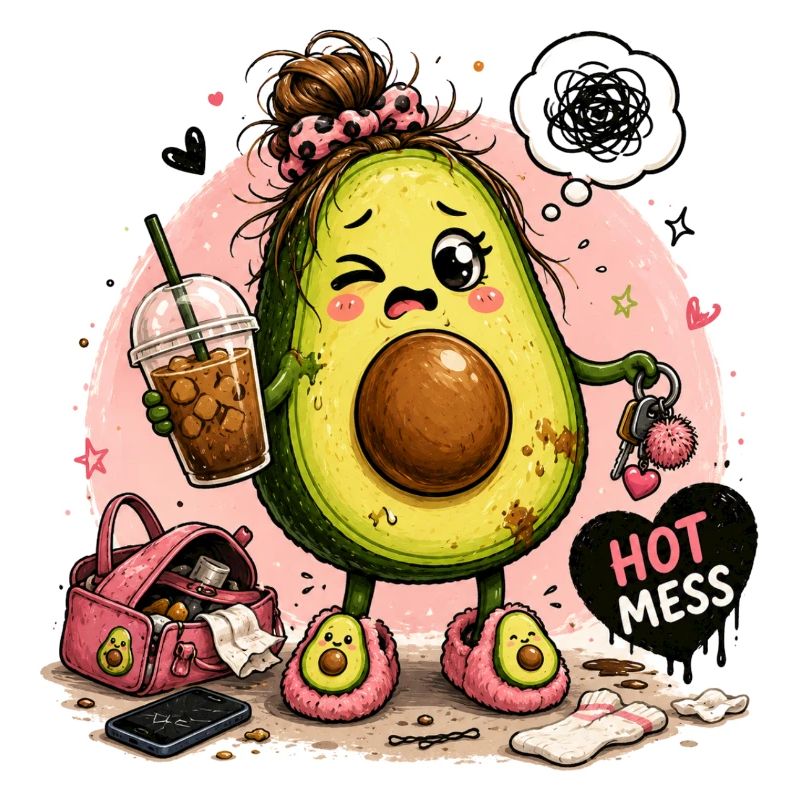 Kawaii Avocado Hot Mess
