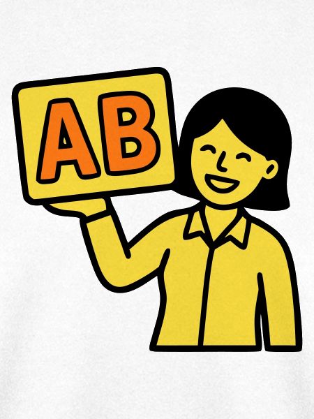 Lehrerin Grundschule ABC Vektor