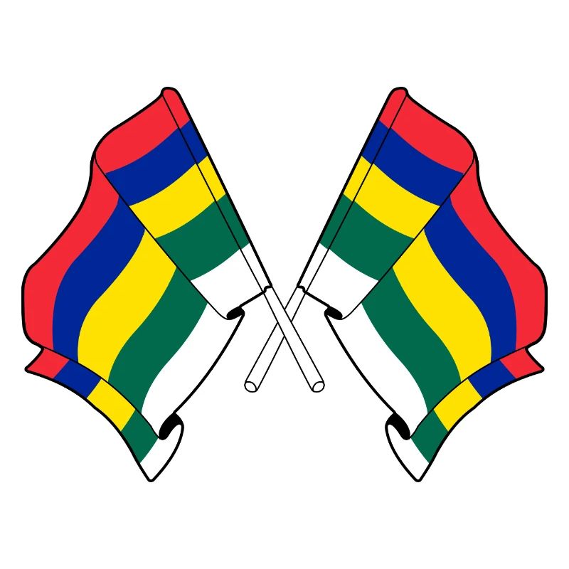 Crossed Terschelling Flags – Island Pride
