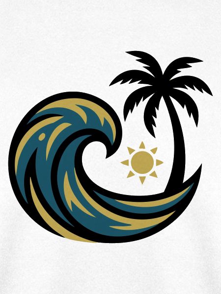 Welle Palme Surfen Strandurlaub Beachclub