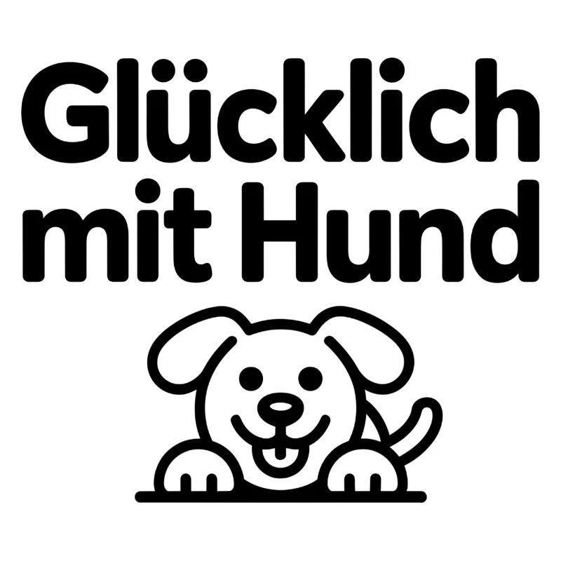 Glücklich mit Hund