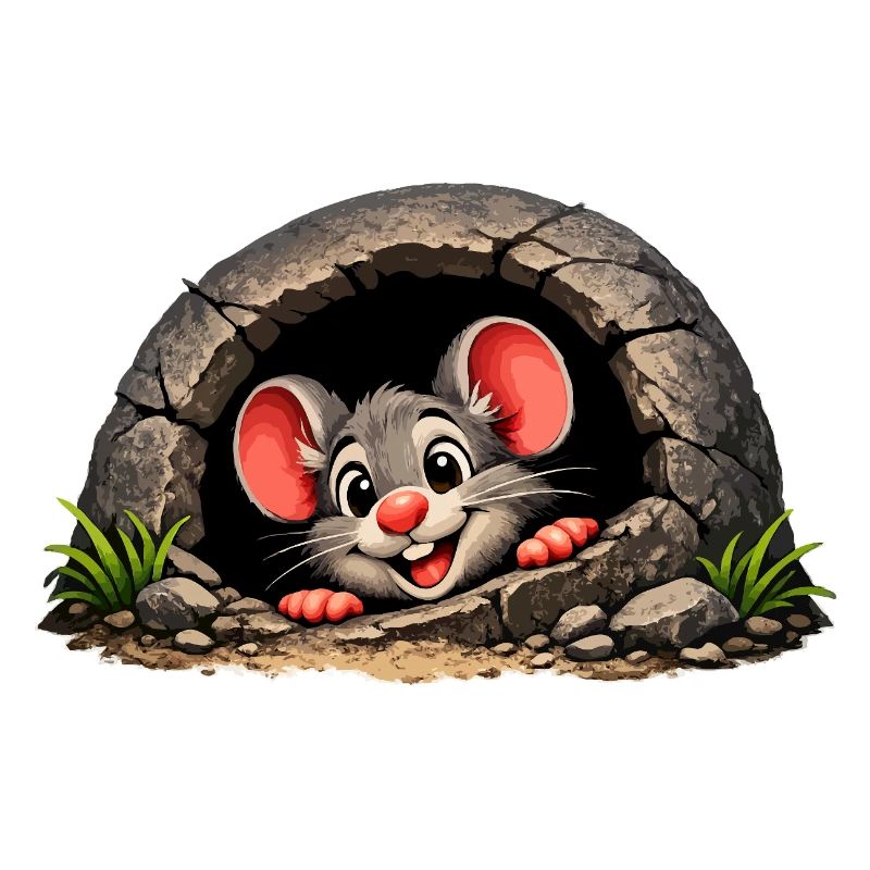 Kleine Muis Uit Hol