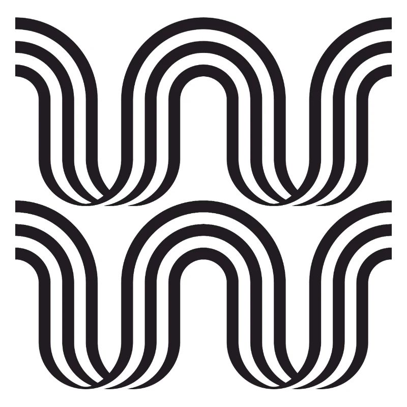Wellenbogen-monochromes Muster