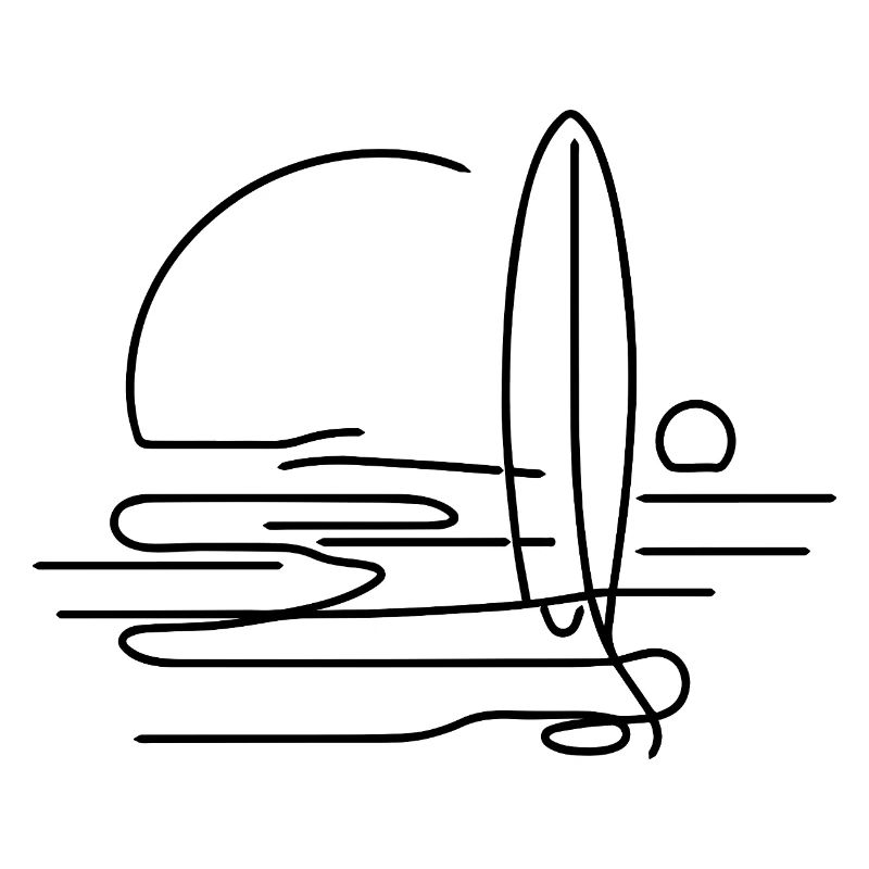 Surfen Skizze