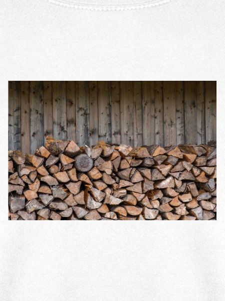 Rustikaler Holzstapel Naturlook - Poster