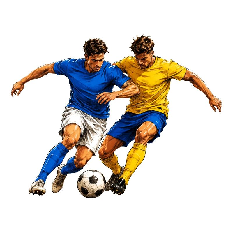 Fußball Zweikampf