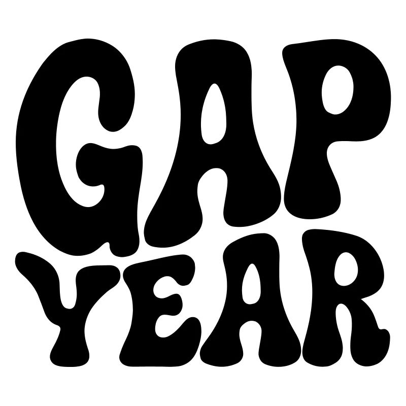 Gap Year siebziger wavy Schriftzug
