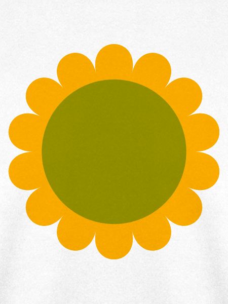 Abstrakte Sonnenblume grün gelb