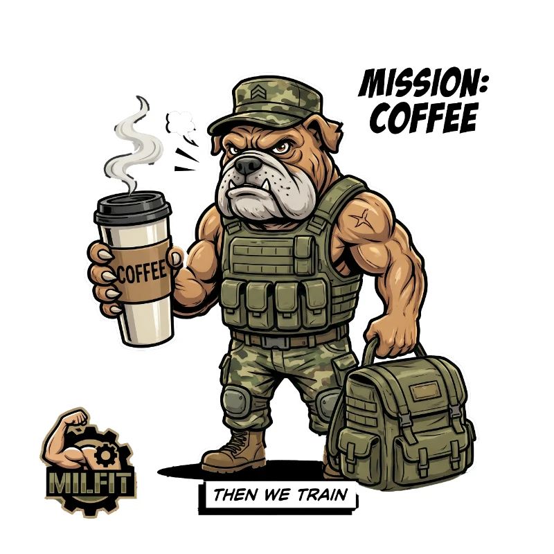 Kampfbereiter Hund: Kaffee-Mission