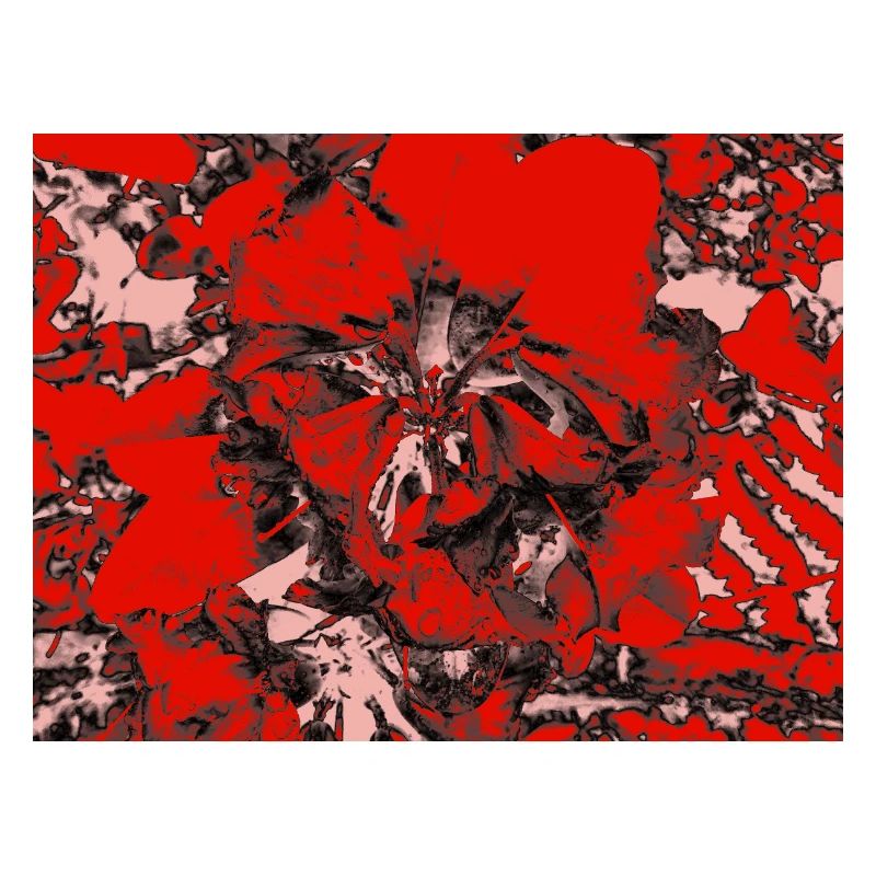 Roter Floralakzent