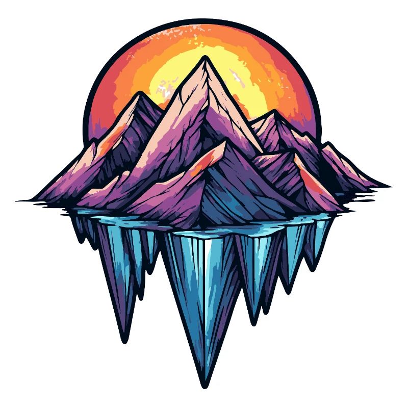 Eisberge Symbol Berge