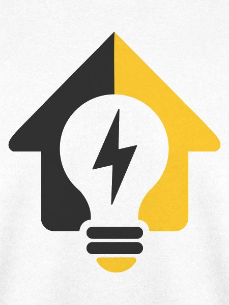 Elektro Haus Glühbirne Logo