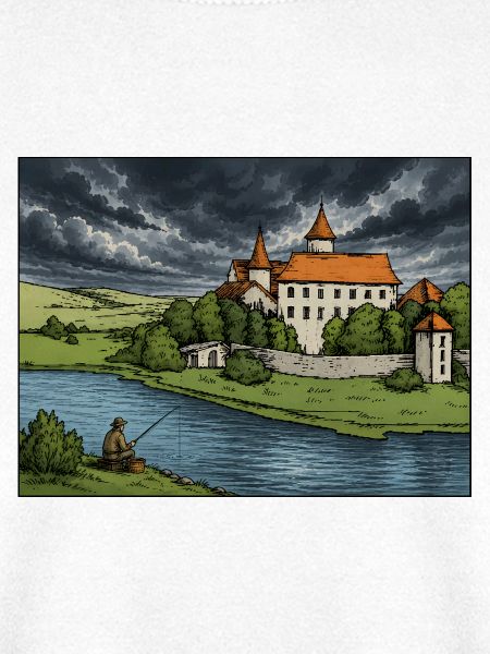 Castle by the River Sketch