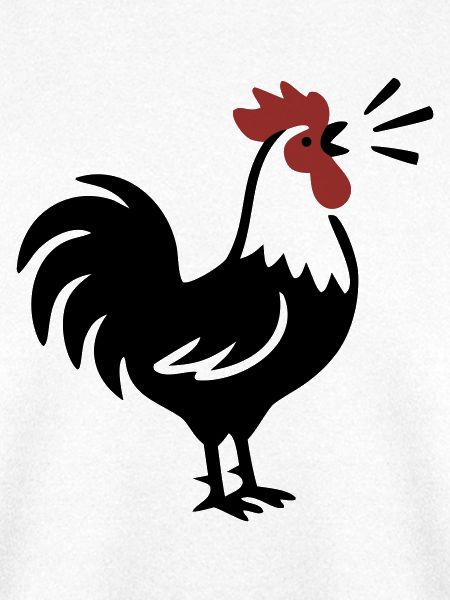 Hahn Kraeht Bauernhof Logo