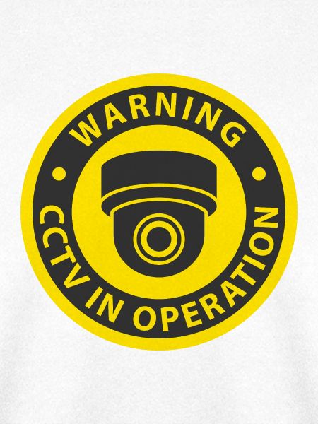 Warnzeichen: CCTV-Kamera in Betrieb