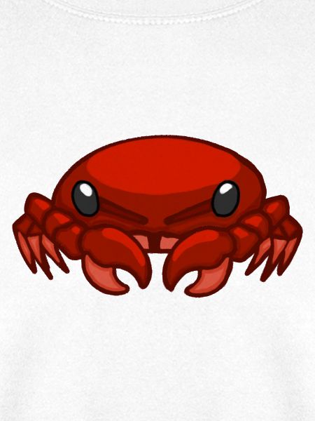 Lebendige rote Cartoon-Krabbenillustration