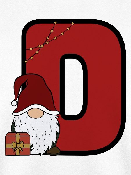 Weihnachts D mit Santa Geschenk