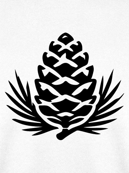 Tannenzapfen Zweig Symbol