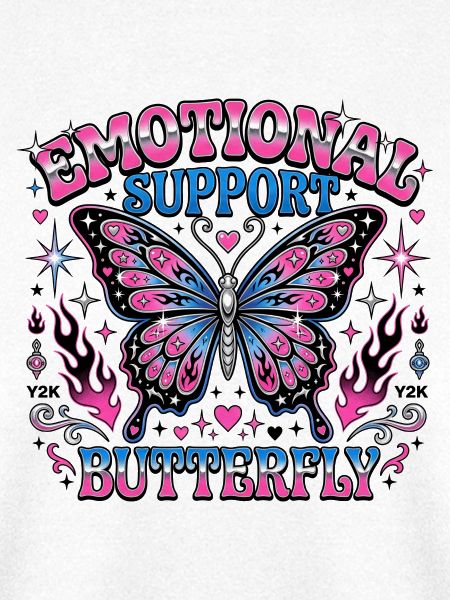 Emotionale Unterstützung Butterfly Y2K
