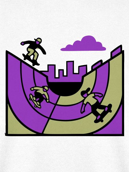Halfpipe Skatepark Grafik