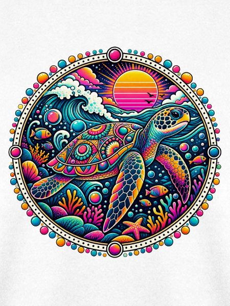 Psychedelische Meeresschildkröte