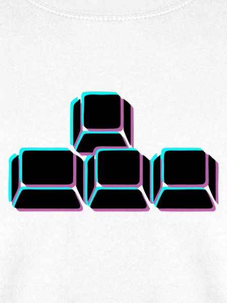 WASD Tasten Glitch Icon