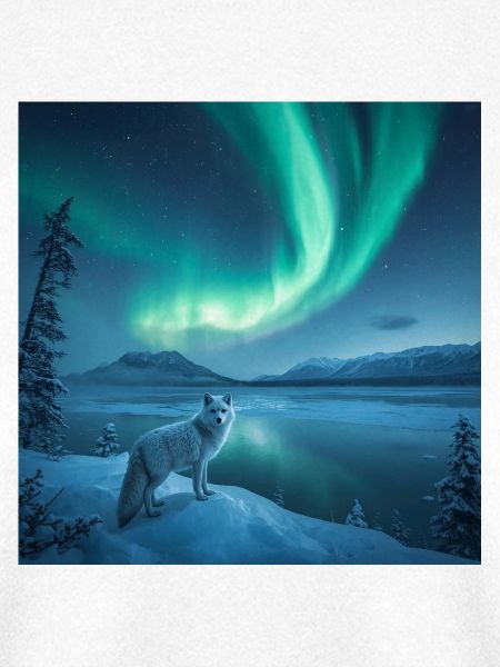 Polarfuchs — Nordlichter