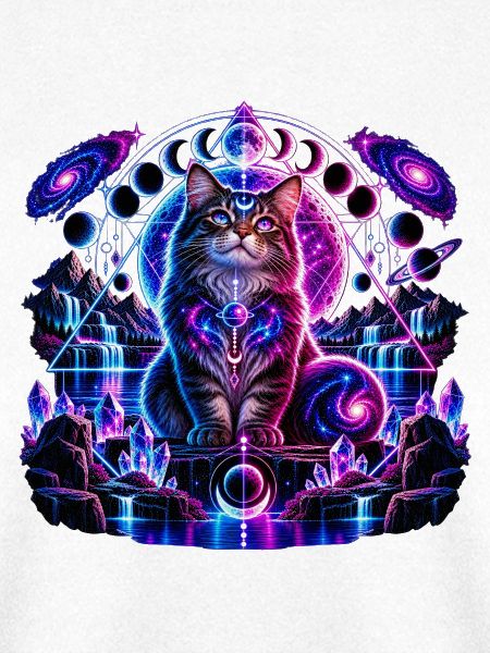 Kosmische Katze – Mystisches Galaxie Design