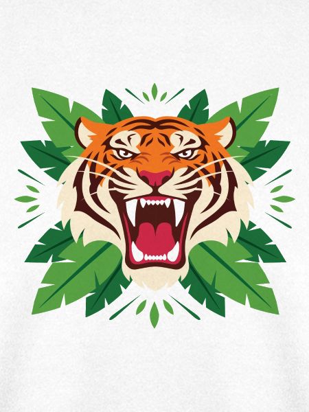 Tiger im Blattwerk Emblem