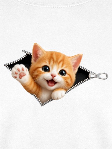 Süßes Kätzchen Reißverschluss Katze