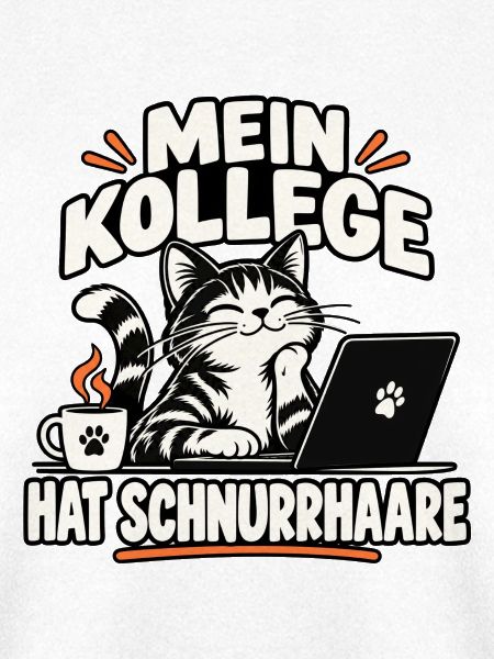 Mein Kollege hat Schnurrhaare Katze