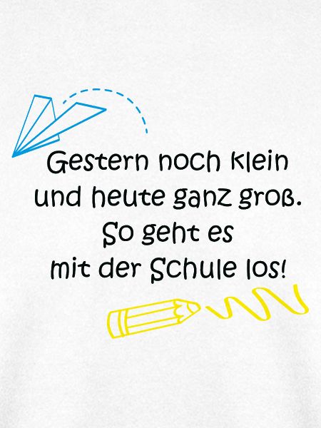 "Gestern klein, heute ganz groß..."