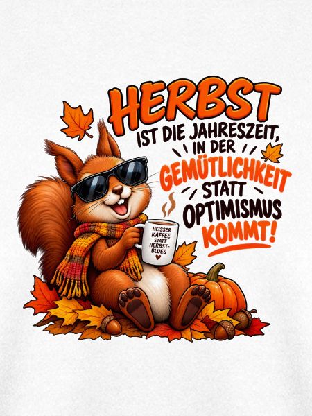 Herbstkuschel mit Kaffee-Eichhörnchen