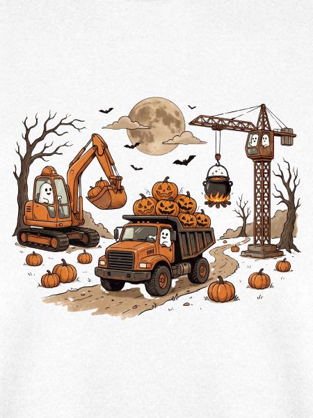 Bau-Halloween-Shirt für Kinder