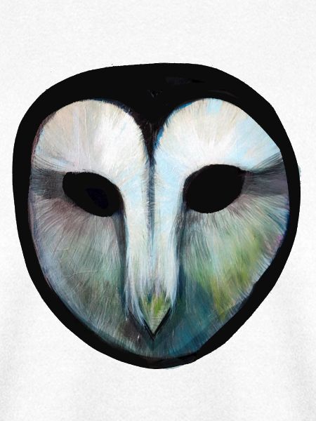 Eulenschleier Aquarellmaske