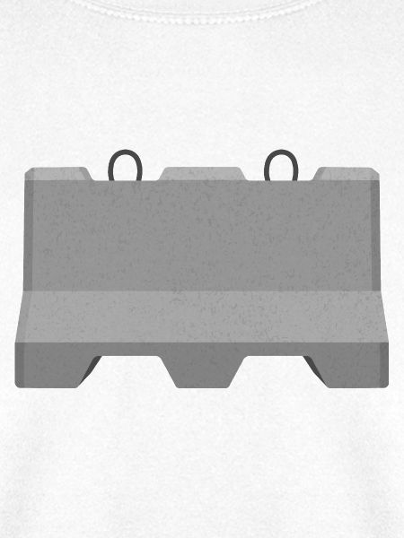 Beton-Straßenbarriere-Symbol