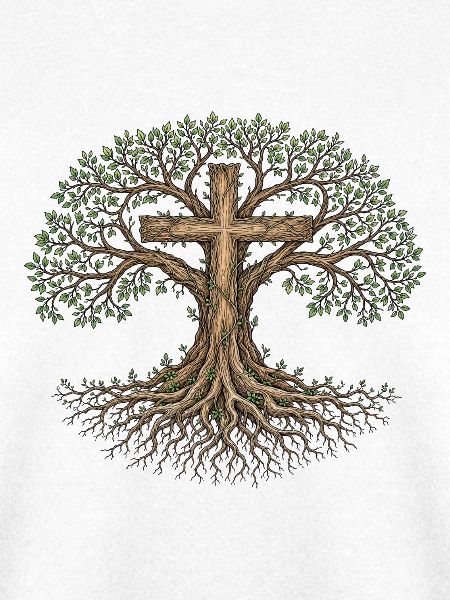 Lebensbaum Kreuz Christliches Symbol