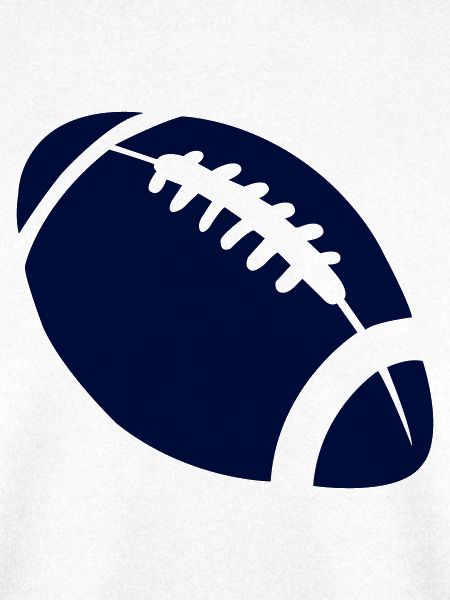 Dunkles Football Stitch-Design