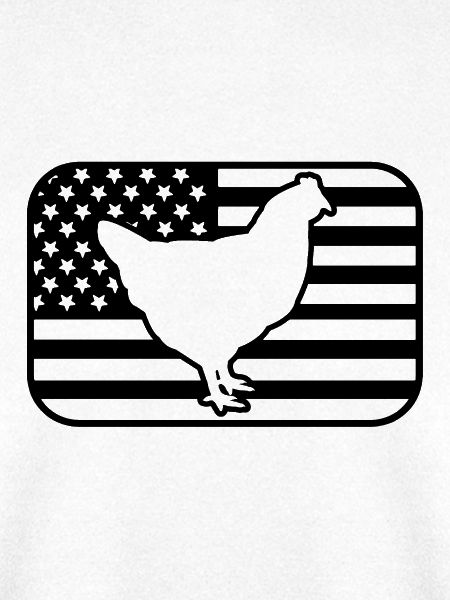 Huhn USA Flagge